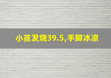 小孩发烧39.5,手脚冰凉