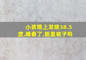 小孩晚上发烧38.5度,睡着了,能盖被子吗