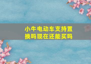 小牛电动车支持置换吗现在还能买吗