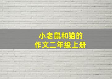 小老鼠和猫的作文二年级上册