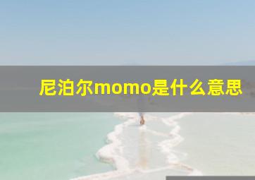 尼泊尔momo是什么意思