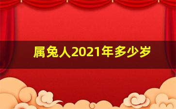 属兔人2021年多少岁