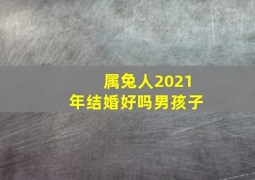 属兔人2021年结婚好吗男孩子