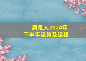 属兔人2024年下半年运势及运程