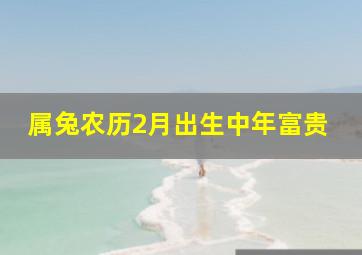 属兔农历2月出生中年富贵