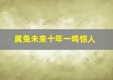 属兔未来十年一鸣惊人