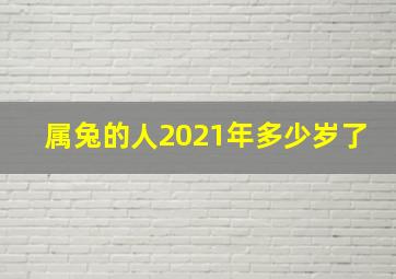 属兔的人2021年多少岁了