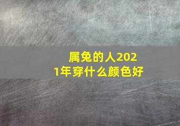 属兔的人2021年穿什么颜色好