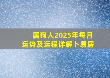 属狗人2025年每月运势及运程详解卜易居