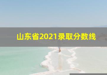 山东省2021录取分数线