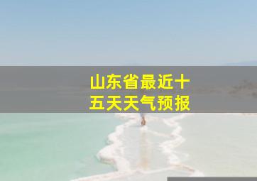 山东省最近十五天天气预报