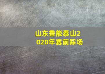 山东鲁能泰山2020年赛前踩场