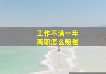 工作不满一年离职怎么赔偿