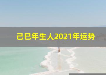 己巳年生人2021年运势