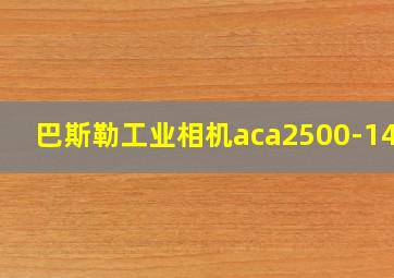 巴斯勒工业相机aca2500-14gc