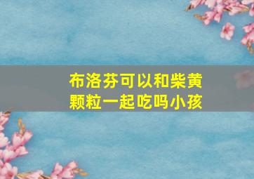 布洛芬可以和柴黄颗粒一起吃吗小孩