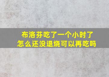 布洛芬吃了一个小时了怎么还没退烧可以再吃吗