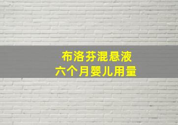 布洛芬混悬液六个月婴儿用量