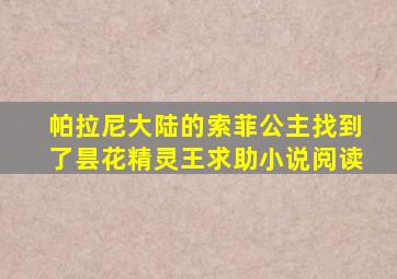 帕拉尼大陆的索菲公主找到了昙花精灵王求助小说阅读