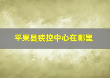 平果县疾控中心在哪里