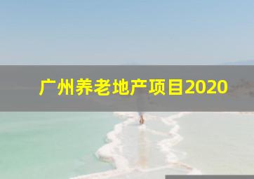 广州养老地产项目2020