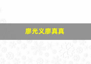 廖光义廖真真