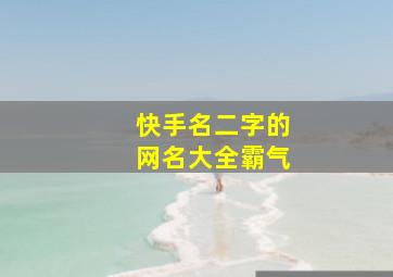 快手名二字的网名大全霸气