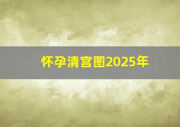 怀孕清宫图2025年