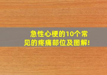 急性心梗的10个常见的疼痛部位及图解!