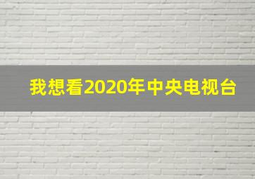 我想看2020年中央电视台