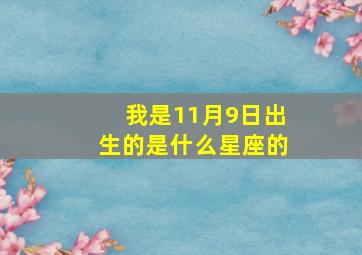 我是11月9日出生的是什么星座的