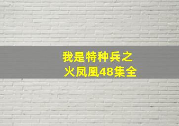 我是特种兵之火凤凰48集全