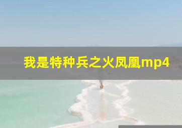 我是特种兵之火凤凰mp4