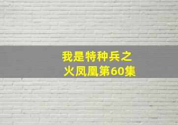 我是特种兵之火凤凰第60集