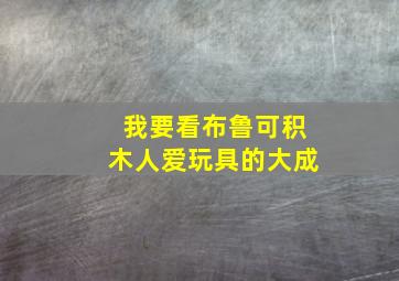 我要看布鲁可积木人爱玩具的大成