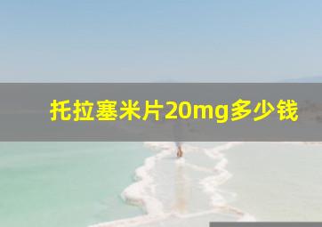 托拉塞米片20mg多少钱