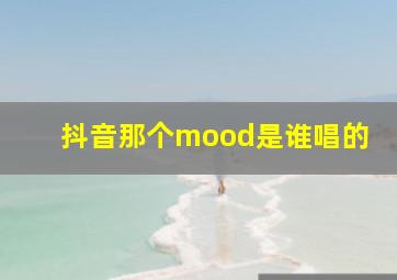 抖音那个mood是谁唱的