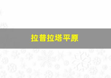 拉普拉塔平原