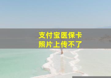 支付宝医保卡照片上传不了