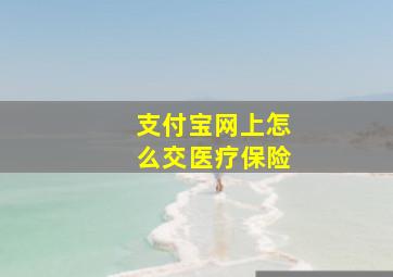 支付宝网上怎么交医疗保险