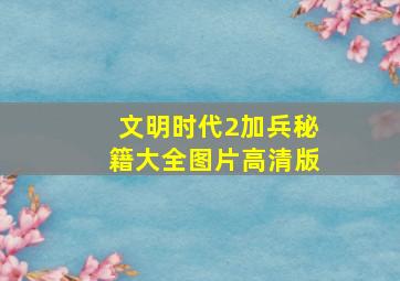 文明时代2加兵秘籍大全图片高清版