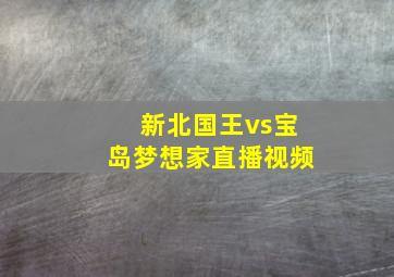 新北国王vs宝岛梦想家直播视频