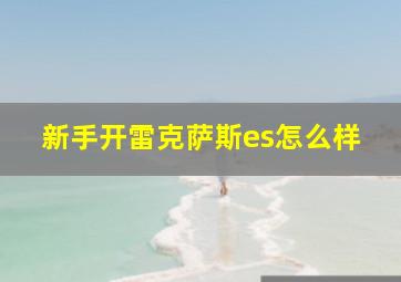 新手开雷克萨斯es怎么样