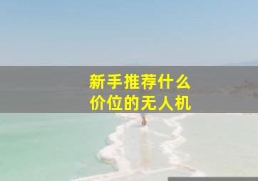 新手推荐什么价位的无人机