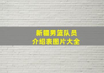 新疆男篮队员介绍表图片大全