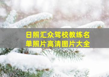 日照汇众驾校教练名单照片高清图片大全