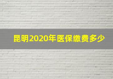 昆明2020年医保缴费多少