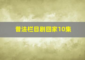 普法栏目剧回家10集