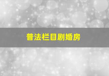 普法栏目剧婚房