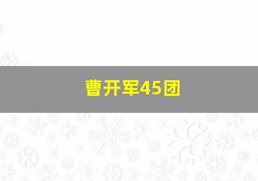 曹开军45团